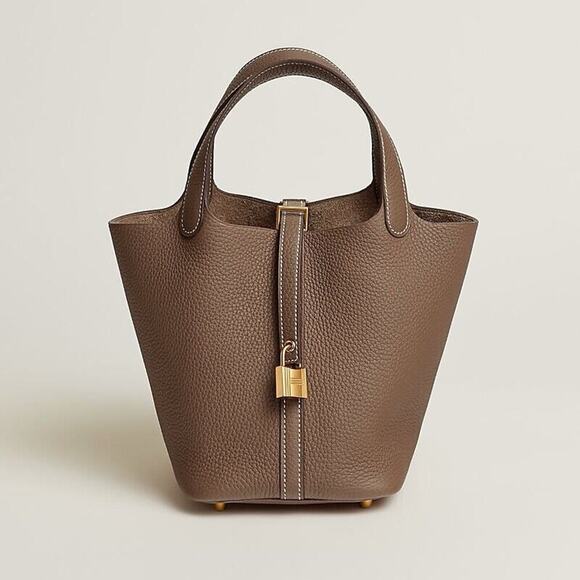 NWOT Hermes Picotin 18 Lock Bag In Taurillon Clemence Leather - Picture 1 of 11